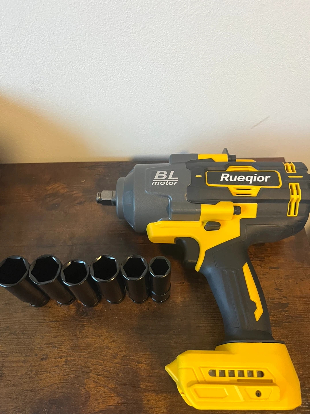 Rueqior Professional Cordless Impact Wrench with Sockets - photo 2
