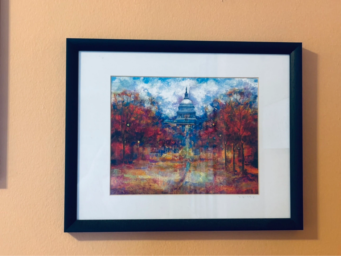 Framed Washington DC Watercolors - set of 2 - photo 2