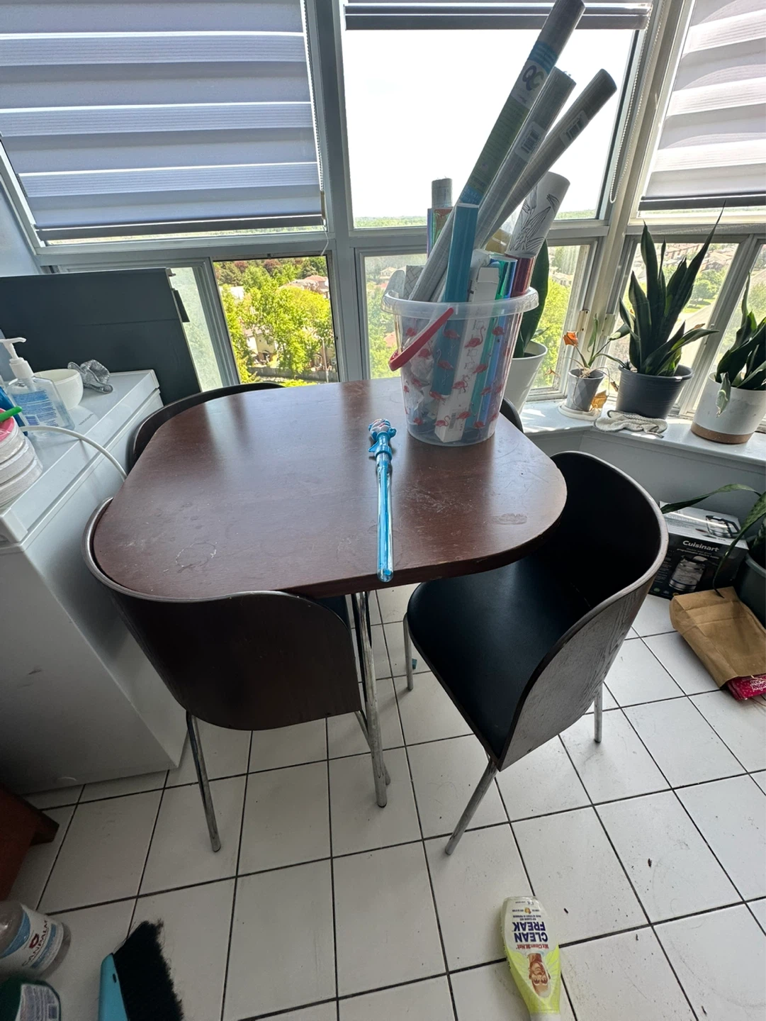 Small Dining Table with 4 Chairs - photo 2