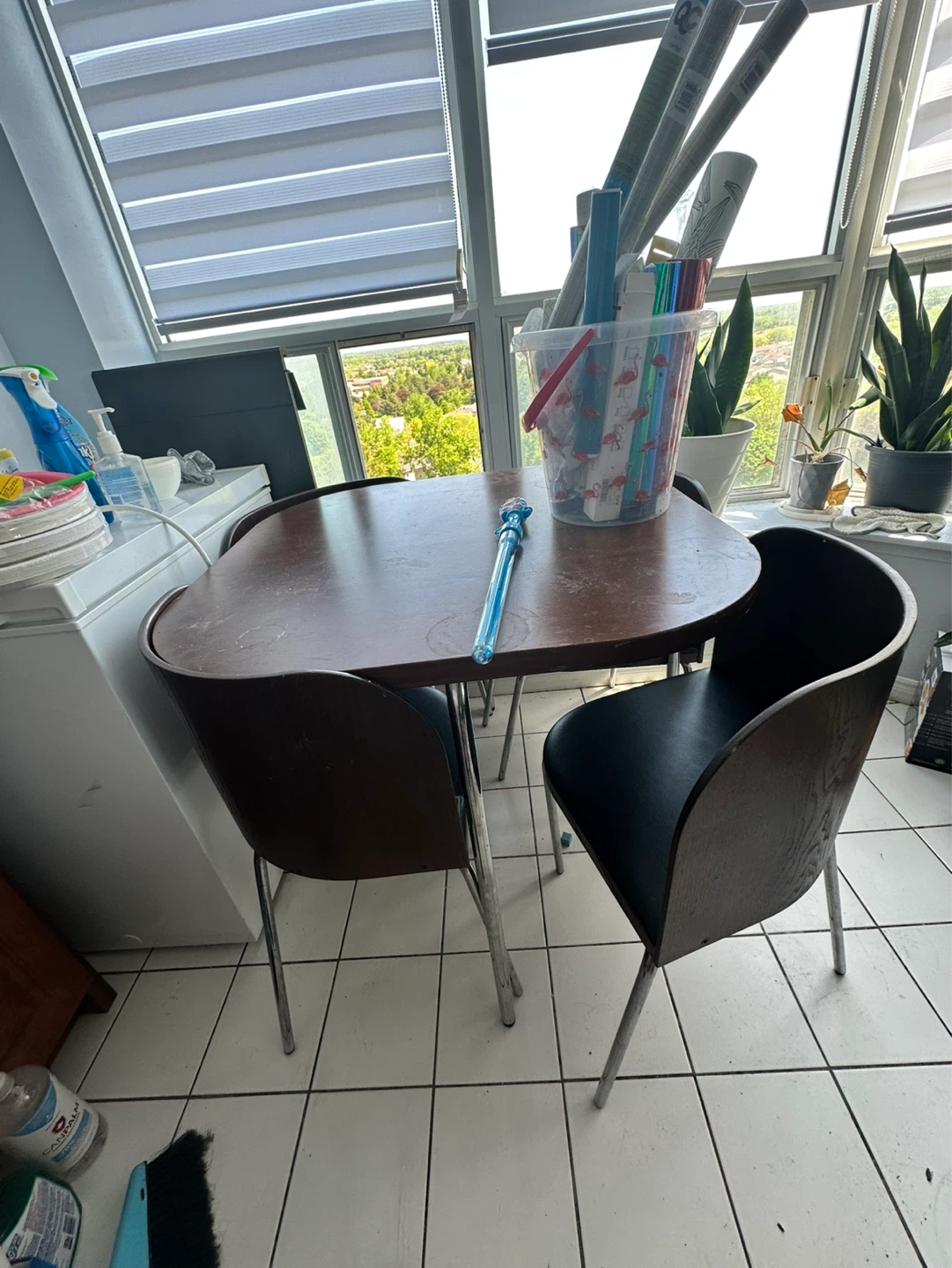 Small Dining Table with 4 Chairs - photo 5