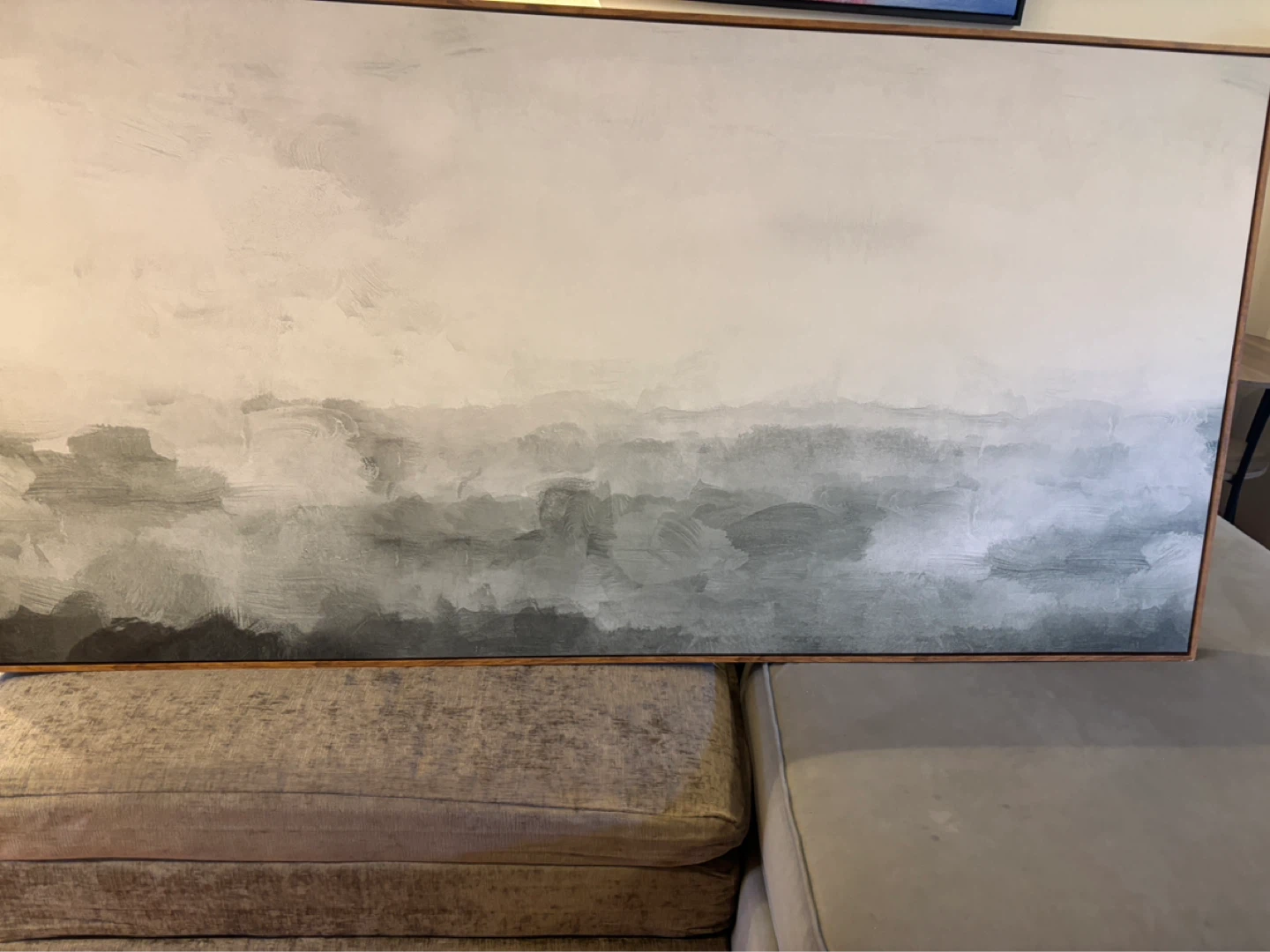 Framed Abstract Landscape Artwork - photo 2
