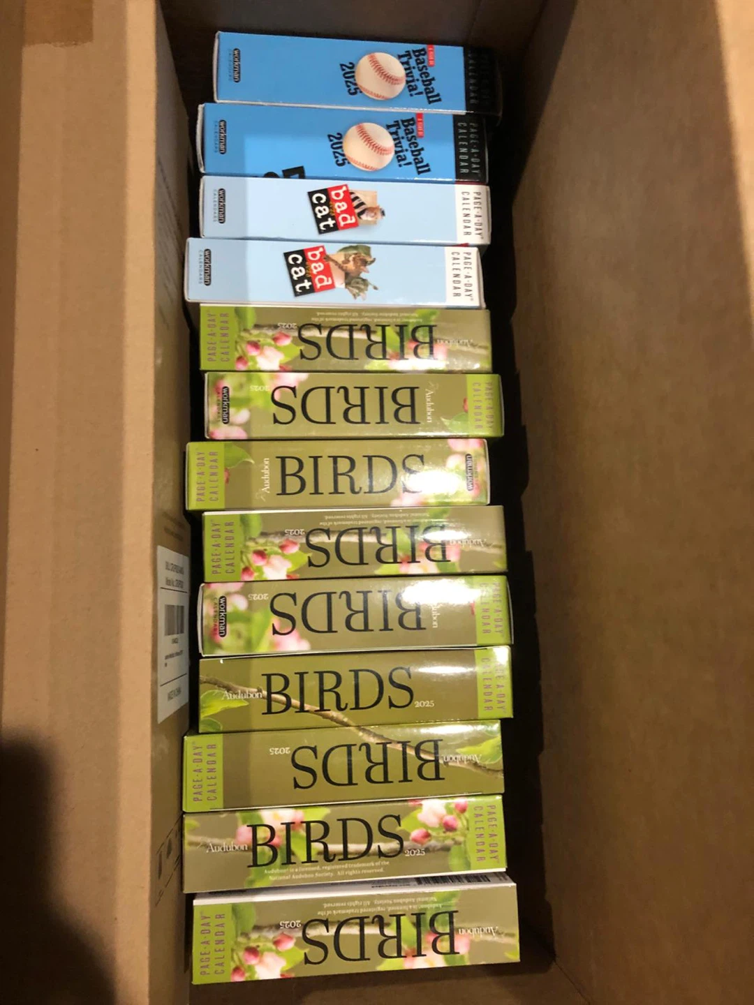 Audubon Birds & Baseball Trivia 2025 Page-a-Day Calendars