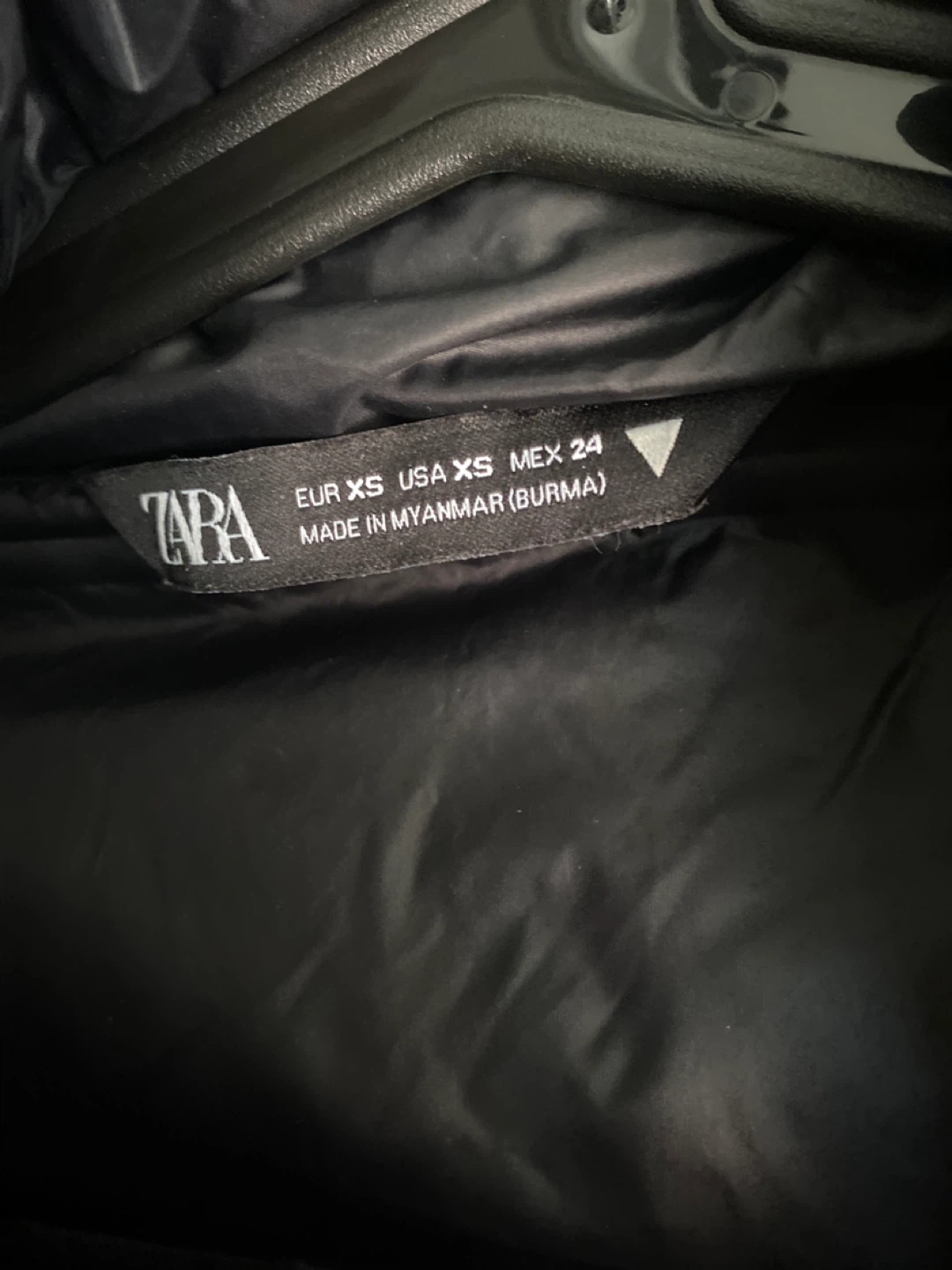 Black Puffer Jacket with Fleece Sleeves - photo 2