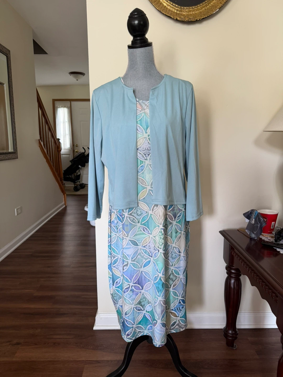 Women's Sleeveless Dress with Matching Jacket