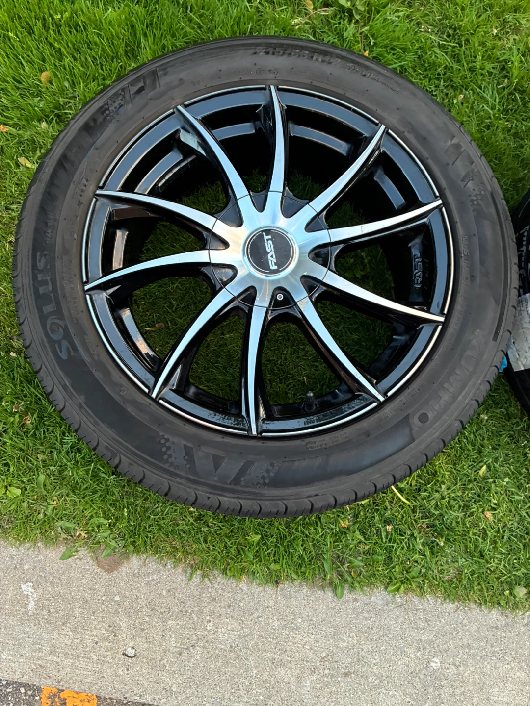 Set of 4 FAST Chevrolet Malibu Wheels and tires