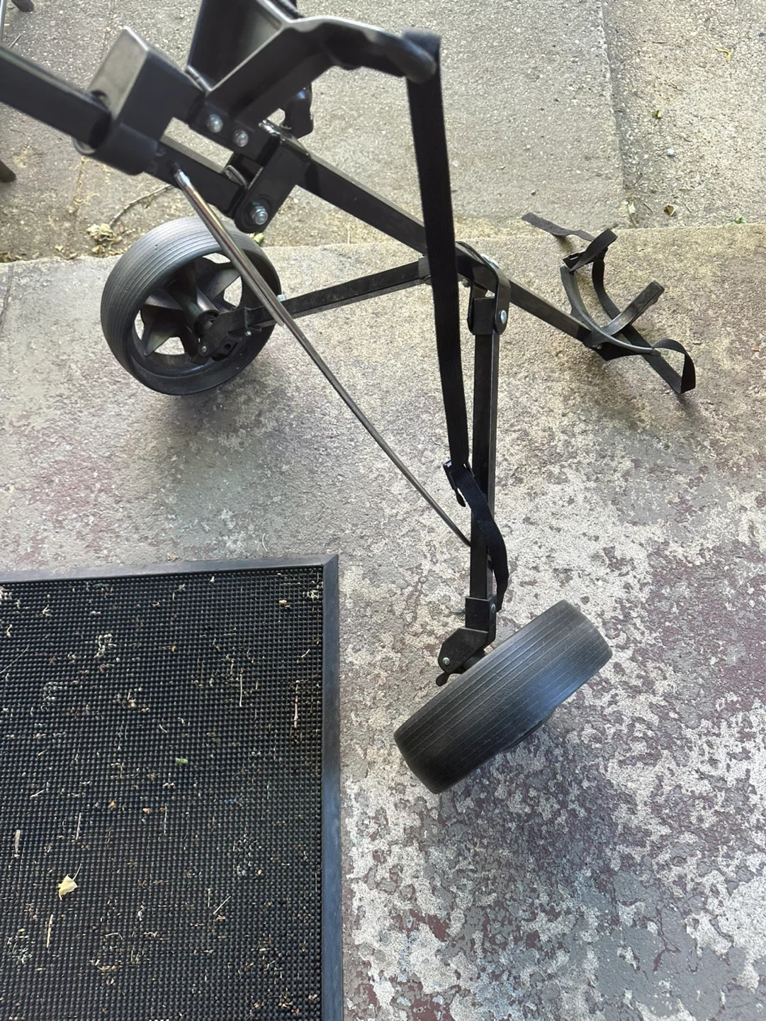 Black 3-Wheel Golf Push Cart - photo 5