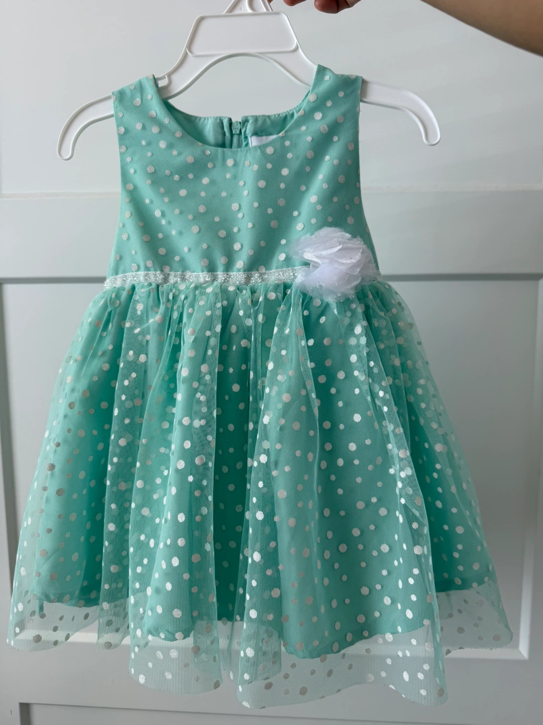 4ever Free Mint Polka Dot Dress - 24M - photo 5