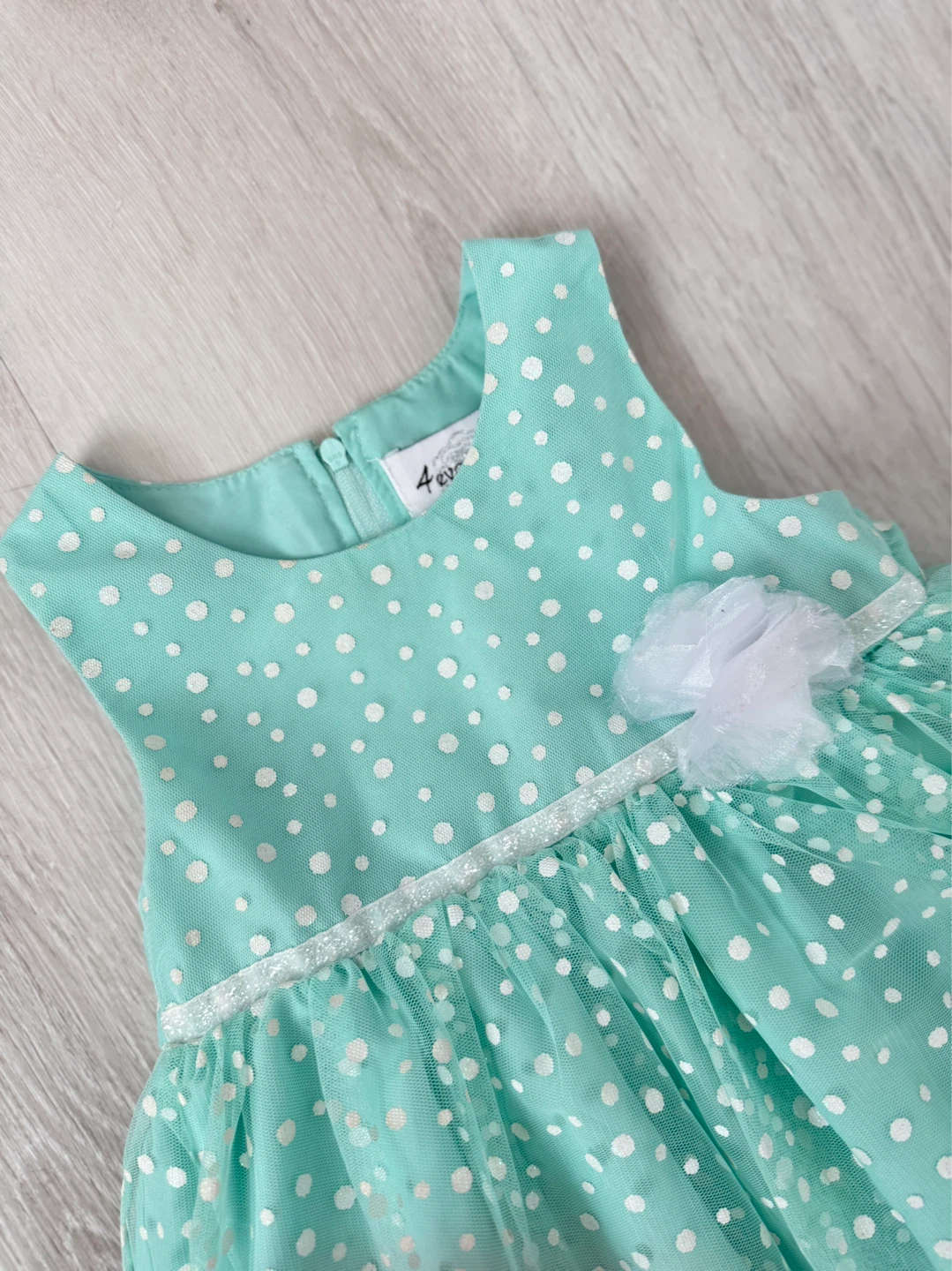 4ever Free Mint Polka Dot Dress - 24M