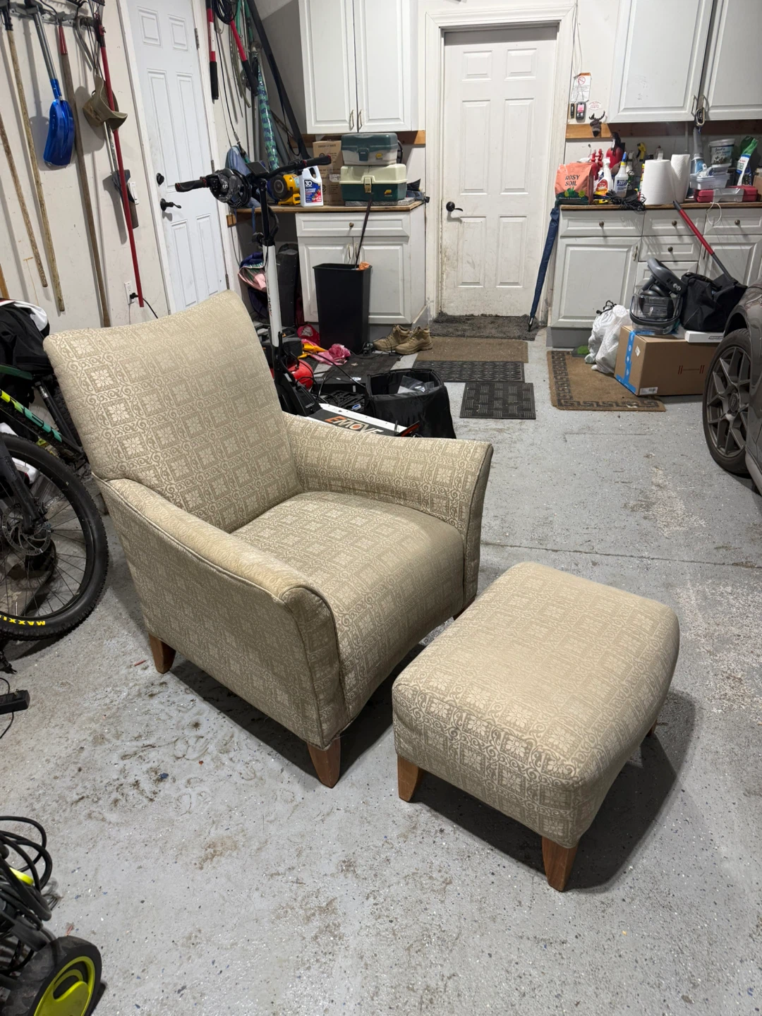 Accent Chair and Ottoman Set - photo 3