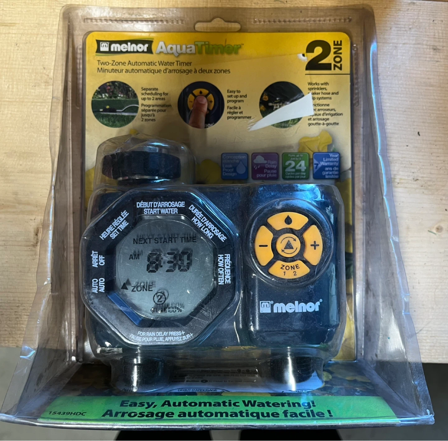 Melnor AquaTimer Hose Timer, 2-Zone Programmable Watering Timer - photo 2