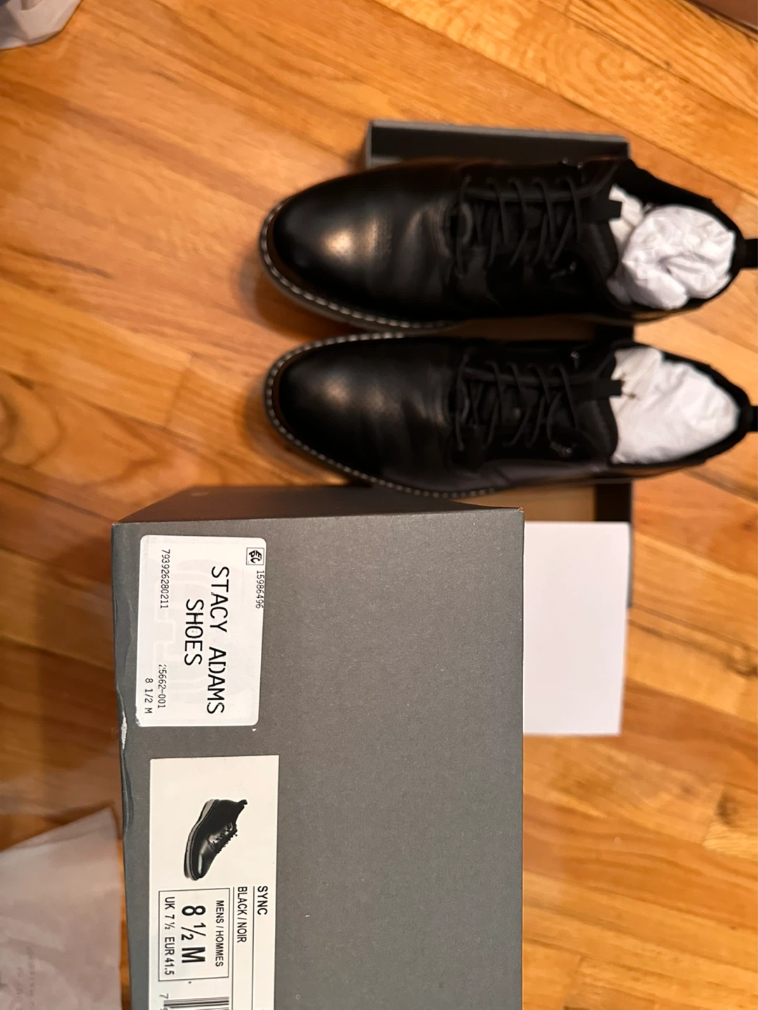 Stacy Adams Black Dress Shoes Men's Size 8.5 Wide - photo 2