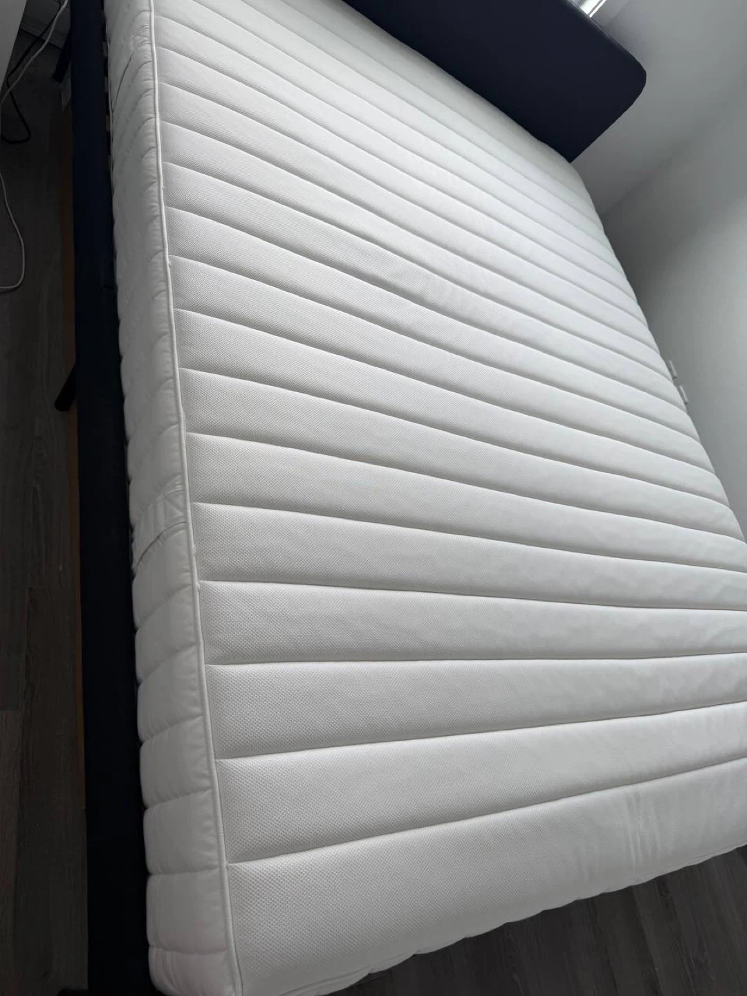 Queen Bed Frame & Mattress Set (IKEA SLATTUM + IKEA VALEVÅG) - photo 3