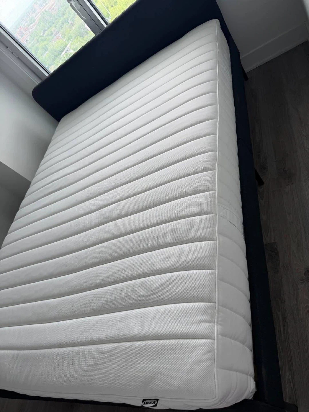 Queen Bed Frame & Mattress Set (IKEA SLATTUM + IKEA VALEVÅG) - photo 2