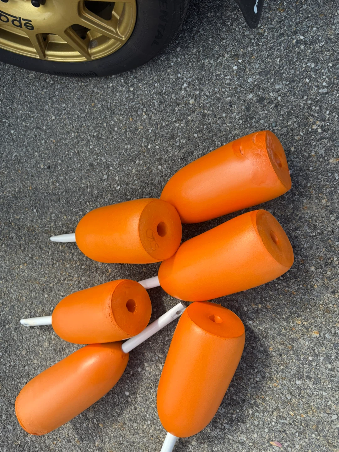 Orange Buoy Markers (Set of 6)