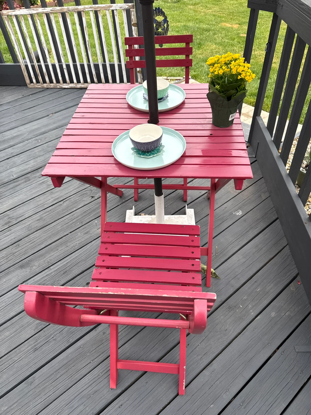 Red Bistro Set - photo 3