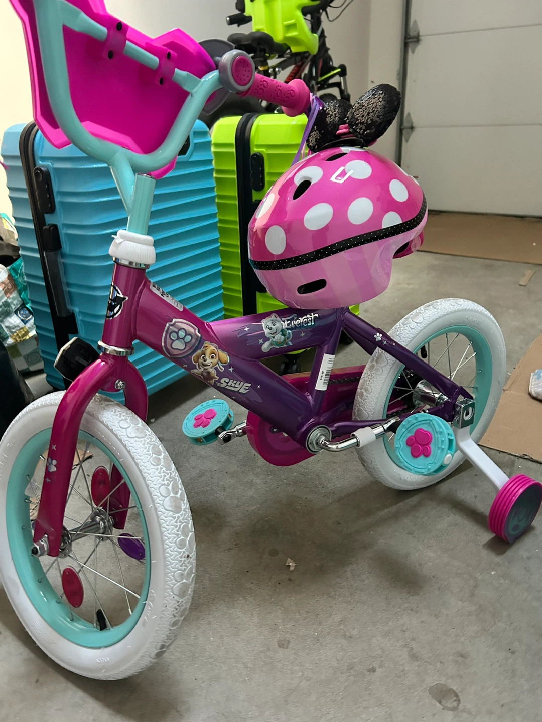 Paw Patrol Skye Kids Bike with Helmet