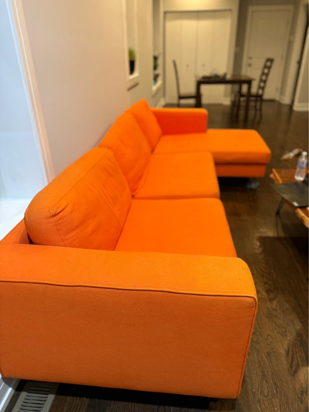 Comfy Orange Couch - photo 2