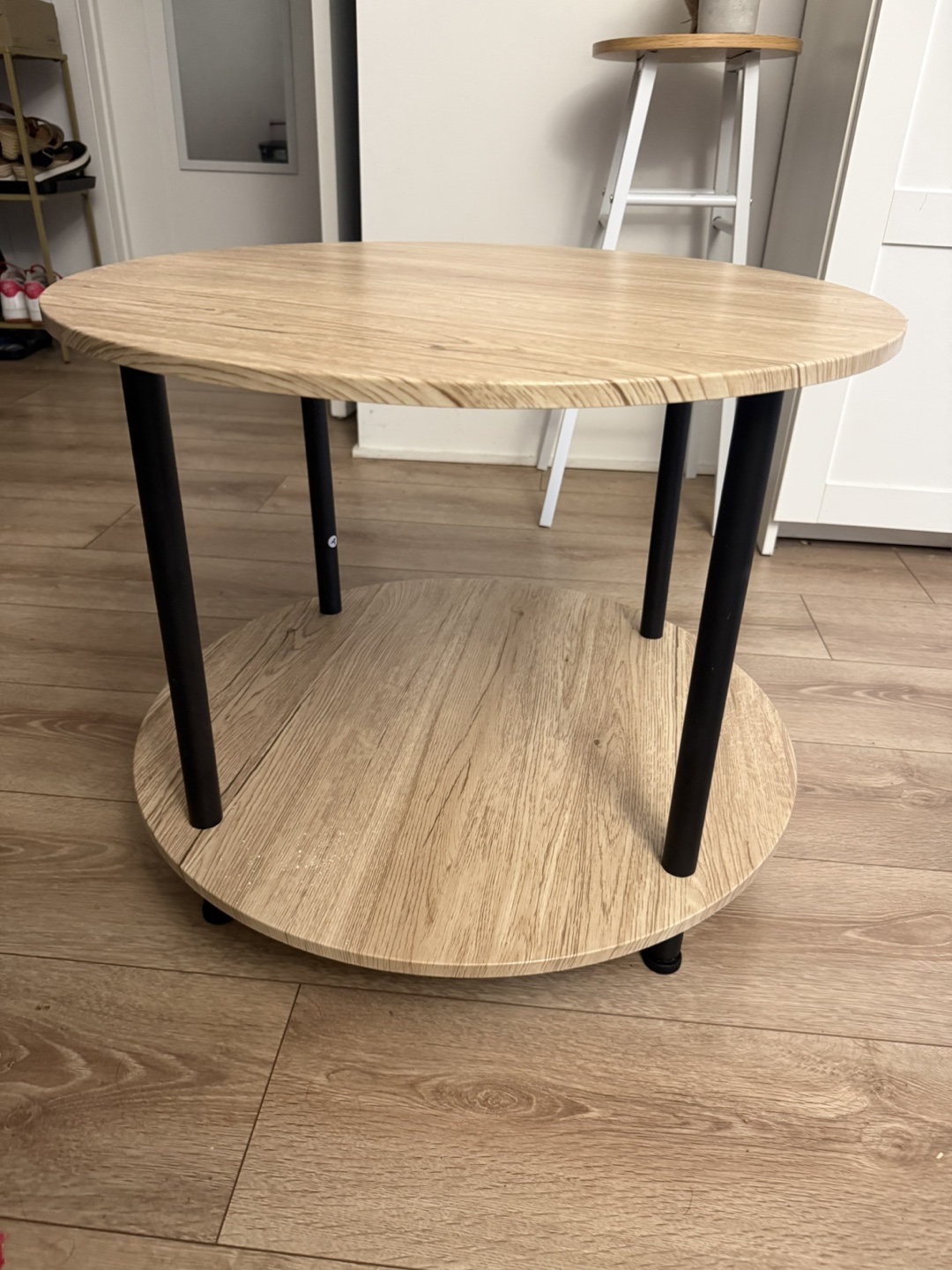 Modern 2-Tier Round Coffee Table – Like New – $40 - photo 2