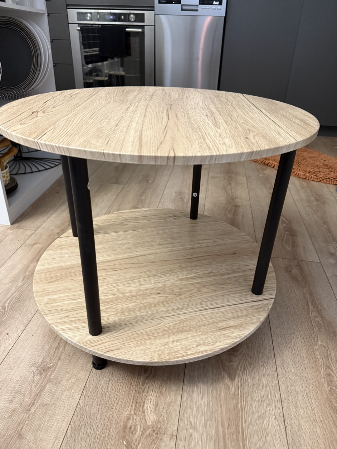 Modern 2-Tier Round Coffee Table – Like New – $40 - photo 5