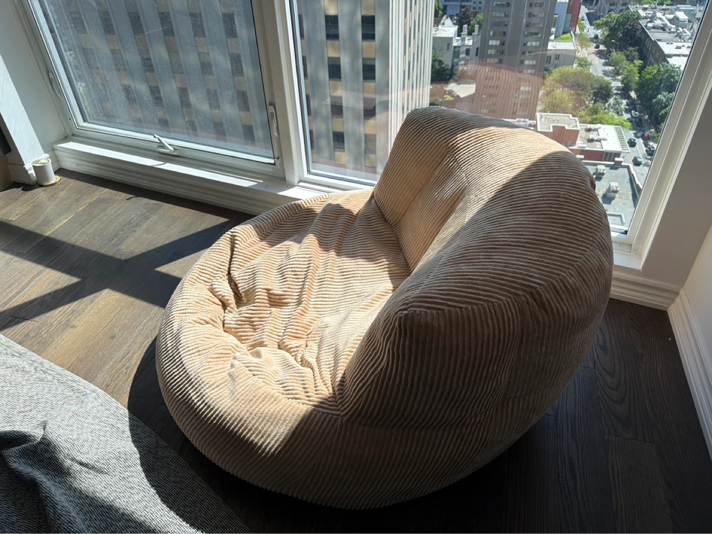 Corduroy Bean Bag Chair - photo 2
