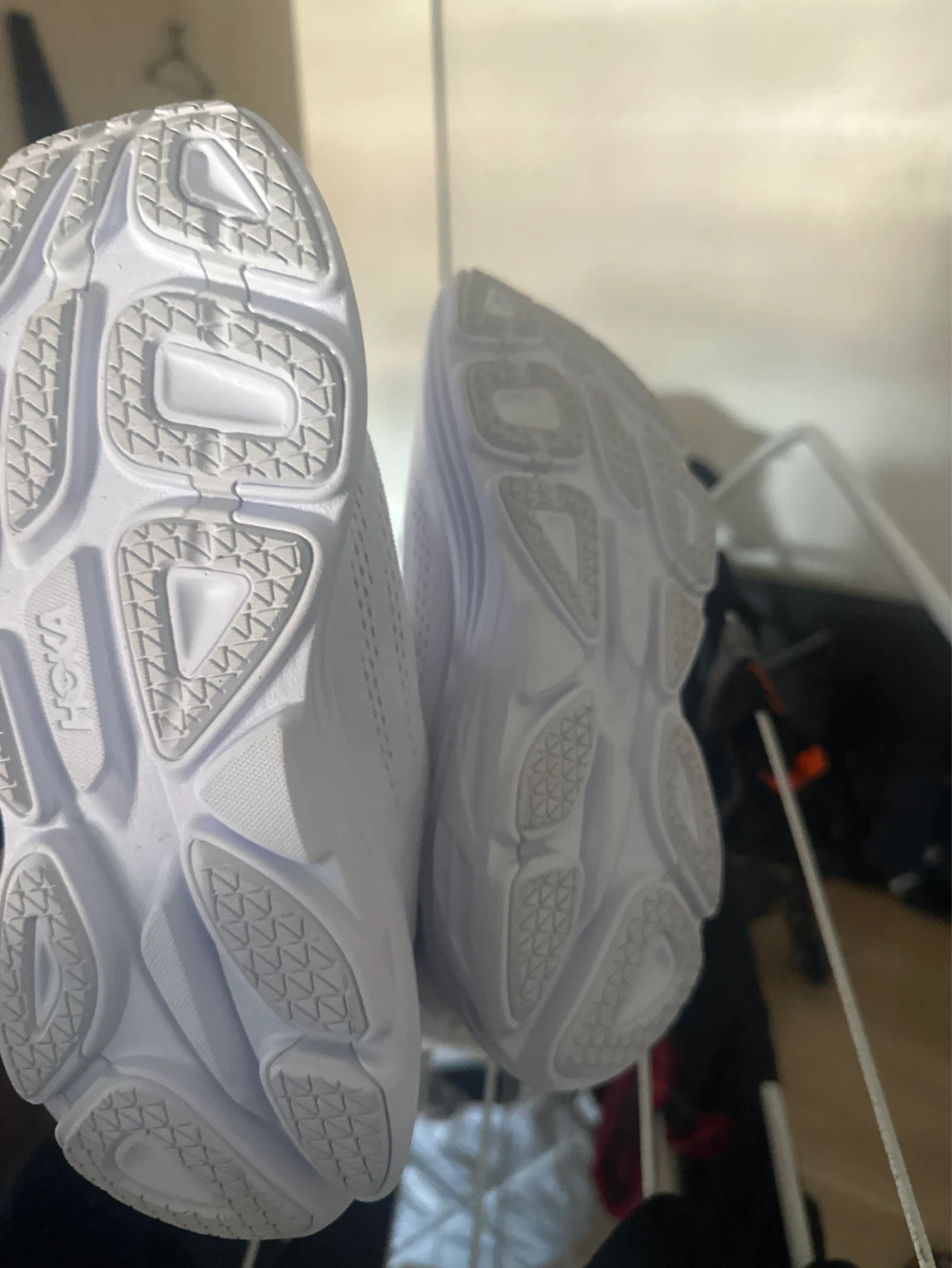 Hoka One One Bondi 8 White Running Shoes S - photo 3