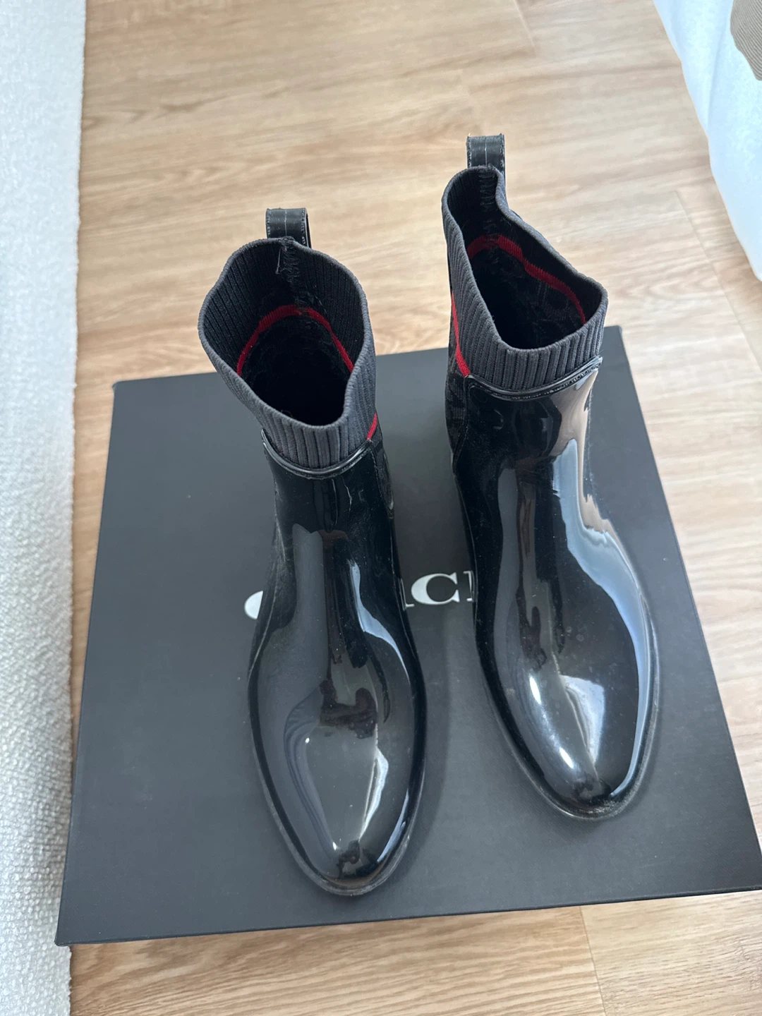 Coach Rubber Rainbootie - Black
