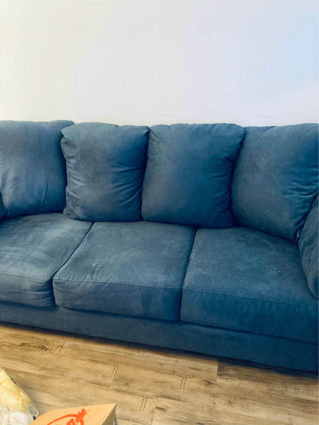 Blue Sofa with Plush Cushions - photo 2