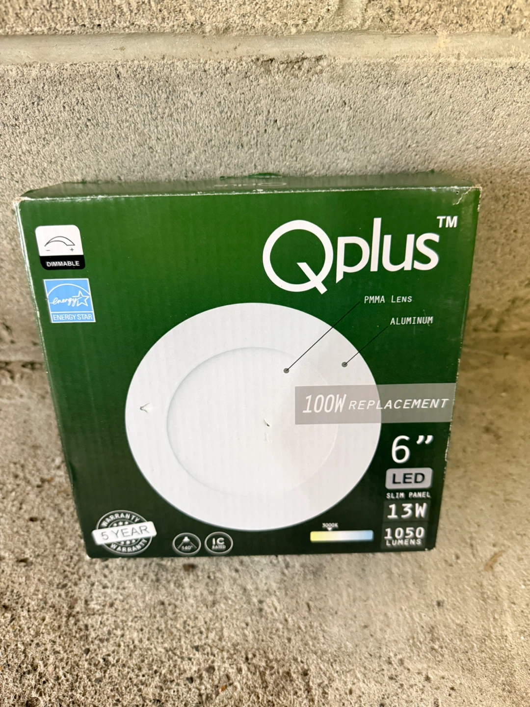 Qplus Home 6-Inch Slim-Panel Recessed Light