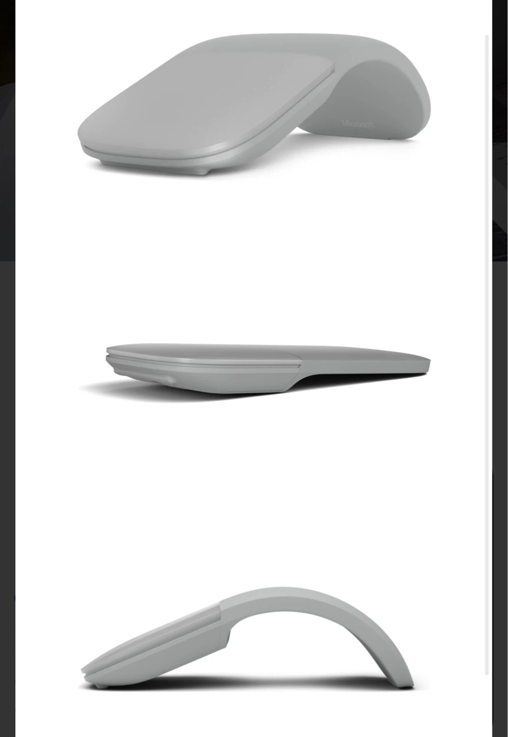 Microsoft Arc Mouse - Light Grey