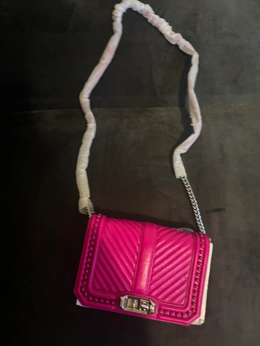 Rebecca Minkoff Pink Quilted Leather Shoulder Bag