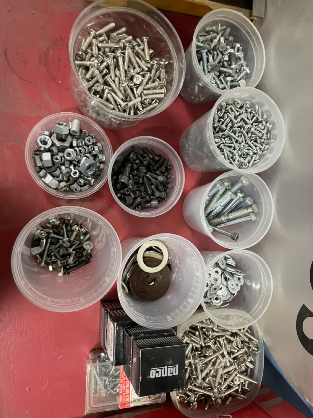 Assorted Screws, Bolts, and Nuts