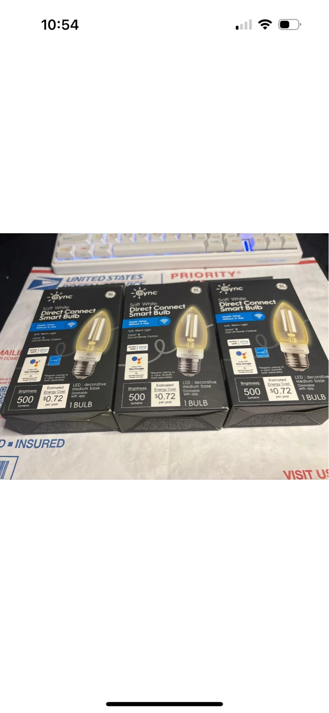 GE Cync Soft White Direct Connect Smart Bulb (3-Pack)