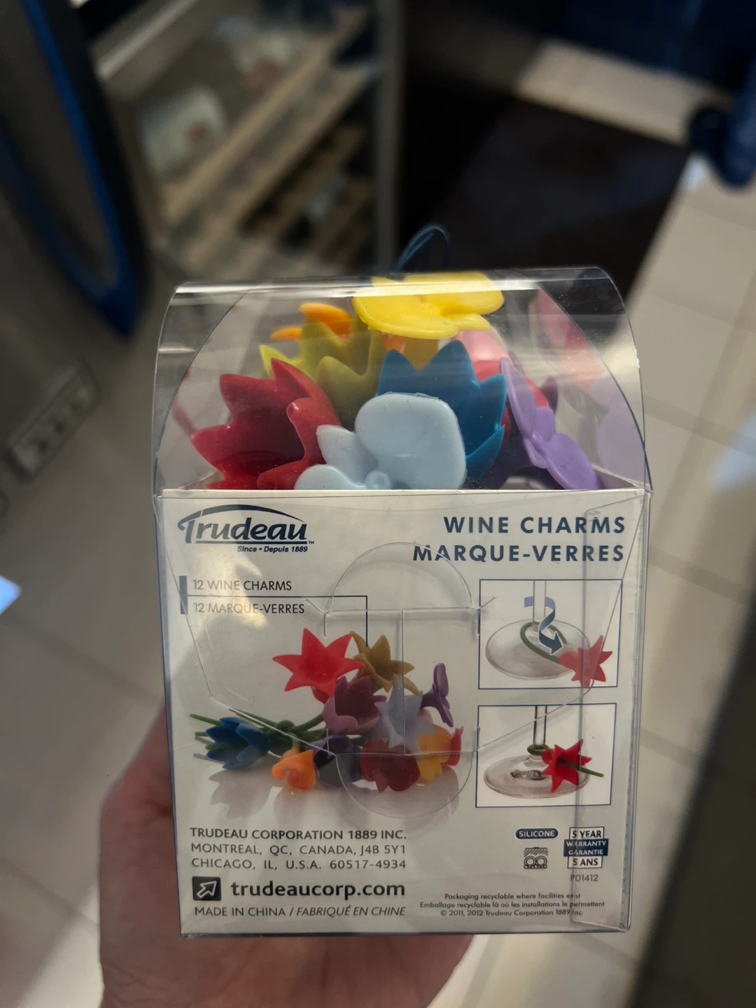 Trudeau 12 Floral Wine Charms - photo 3