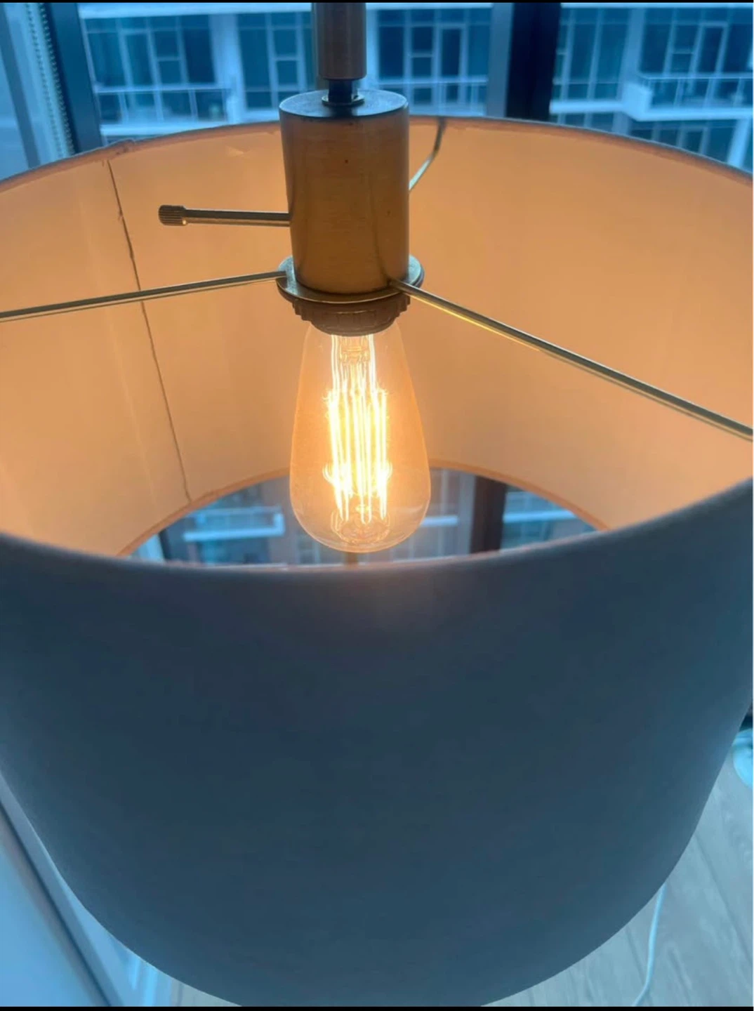 West Elm Floor Lamp with Drum Shade - photo 2