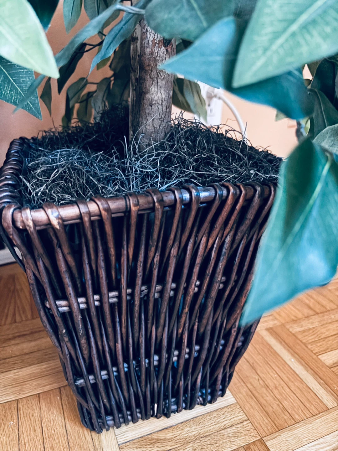 Artificial Ficus Tree in Wicker Pot - photo 3
