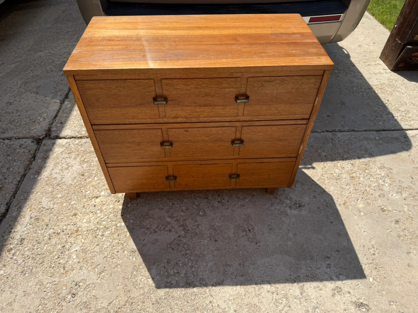 Vintage Wooden Dresser Chest
