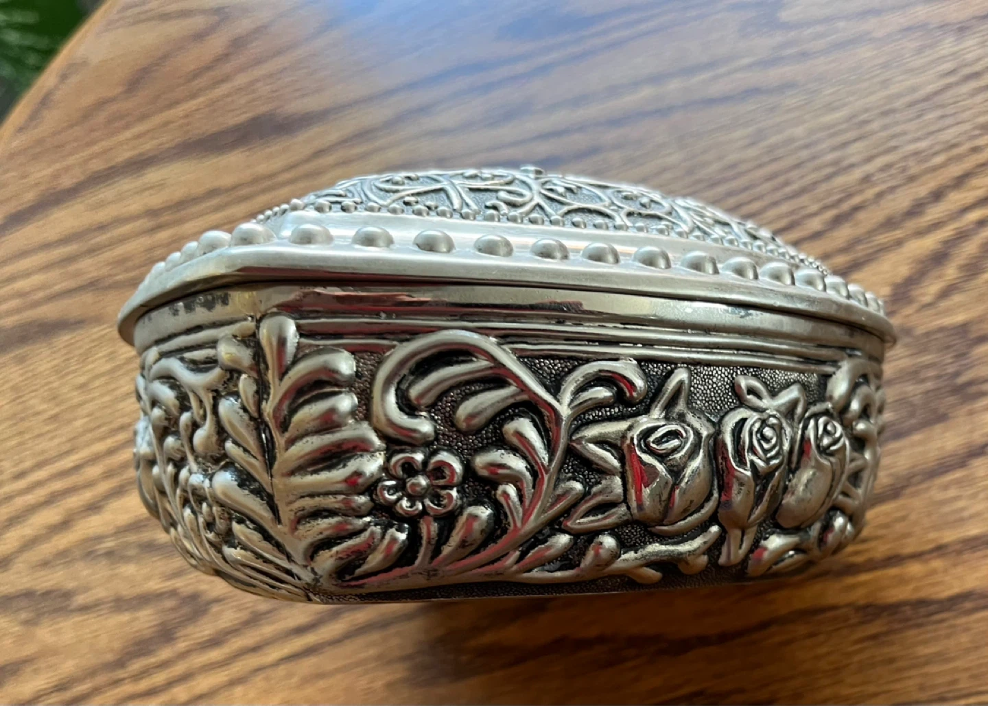 Godinger Heart shaped Silverplate Jewelry Trinket Box - photo 5