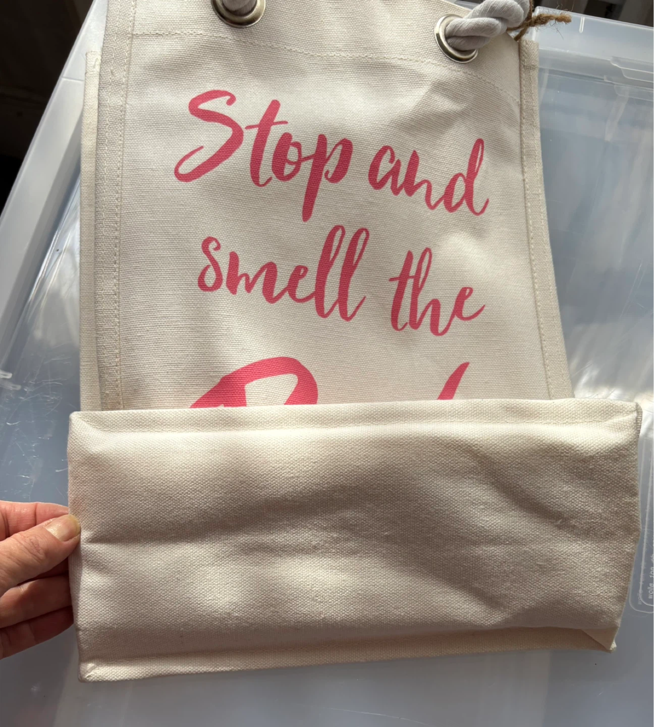 Reusable Wine Bag - Stop and Smell the Rosé - photo 5
