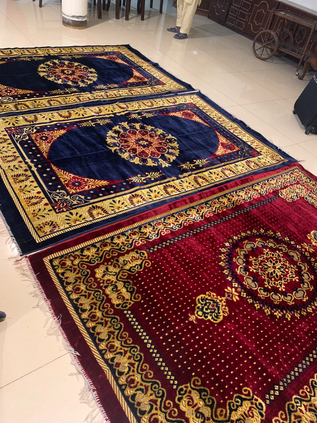 Traditional Area Rugs - brand new Blue and Red