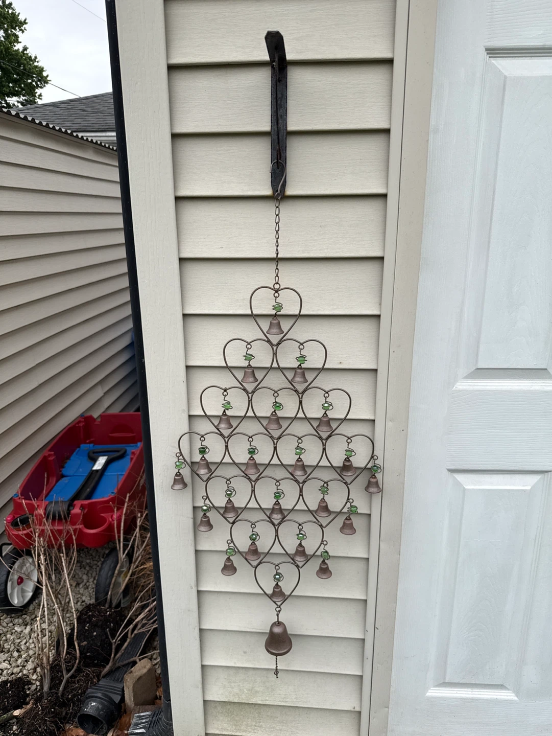 Heart Shaped Wind Chime with Bells - photo 2