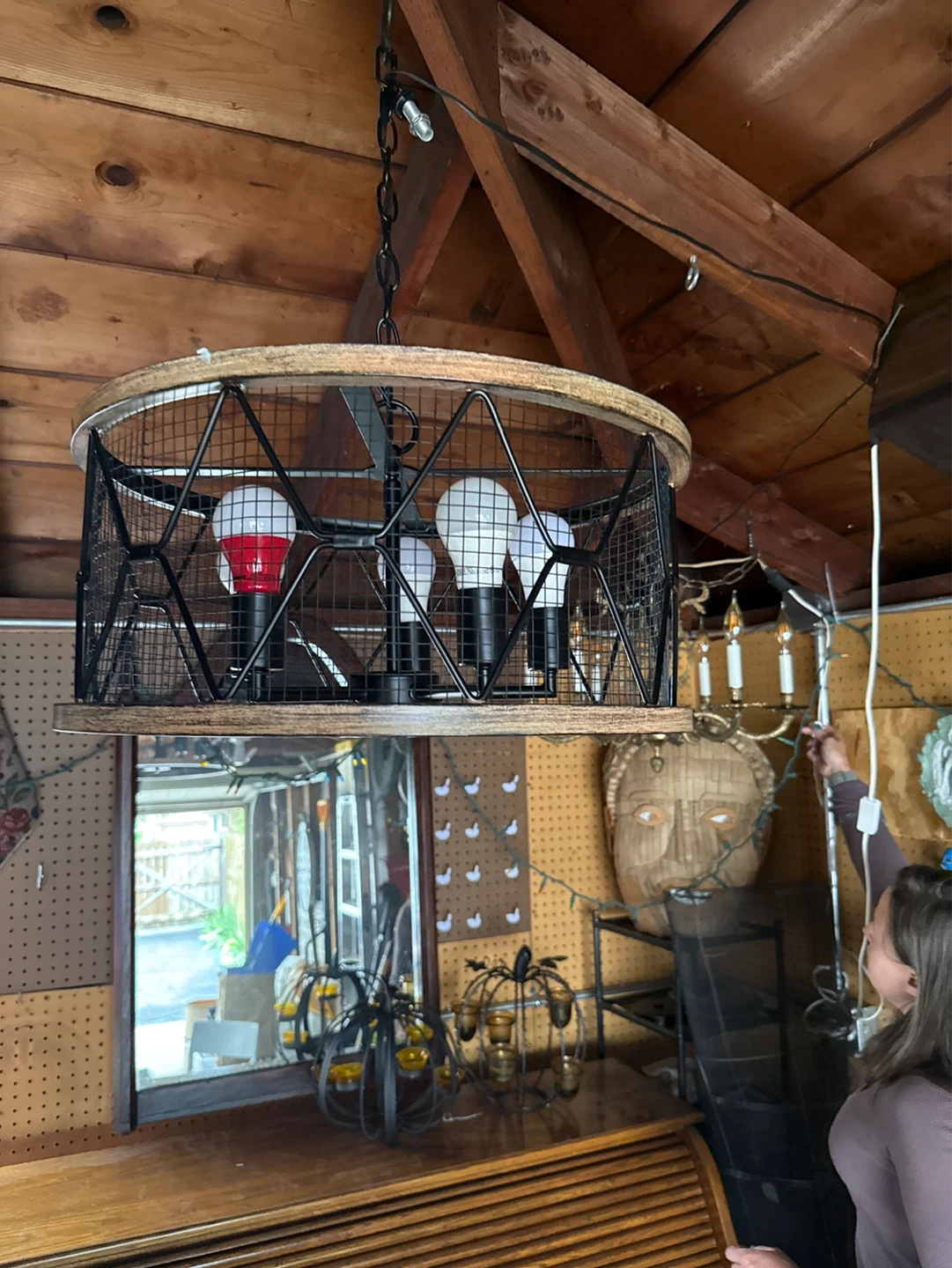 Farmhouse Drum Chandelier - photo 3