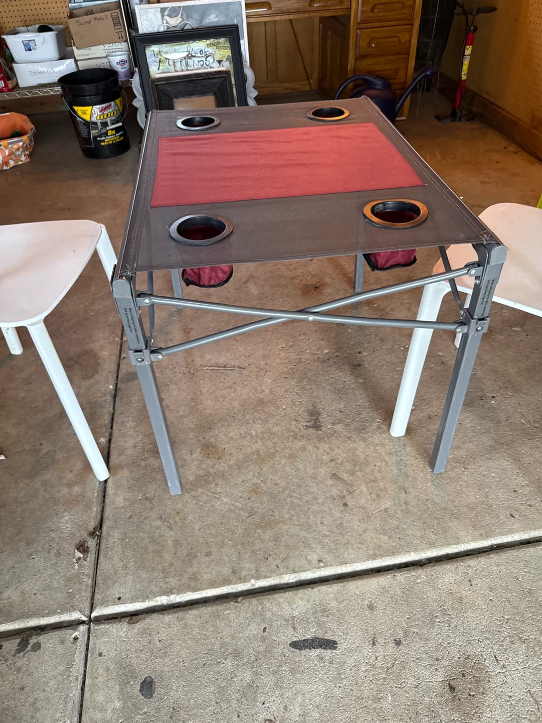 Portable Folding Table with Cup Holders - photo 3