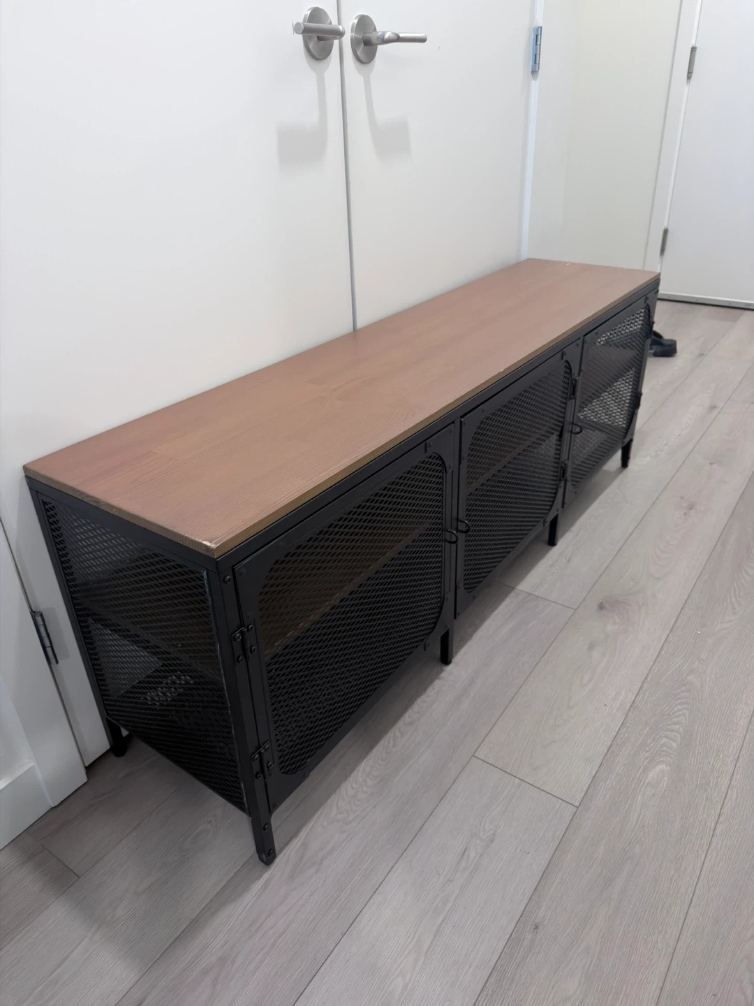 IKEA FJÄLLBO TV bench / media console — black
