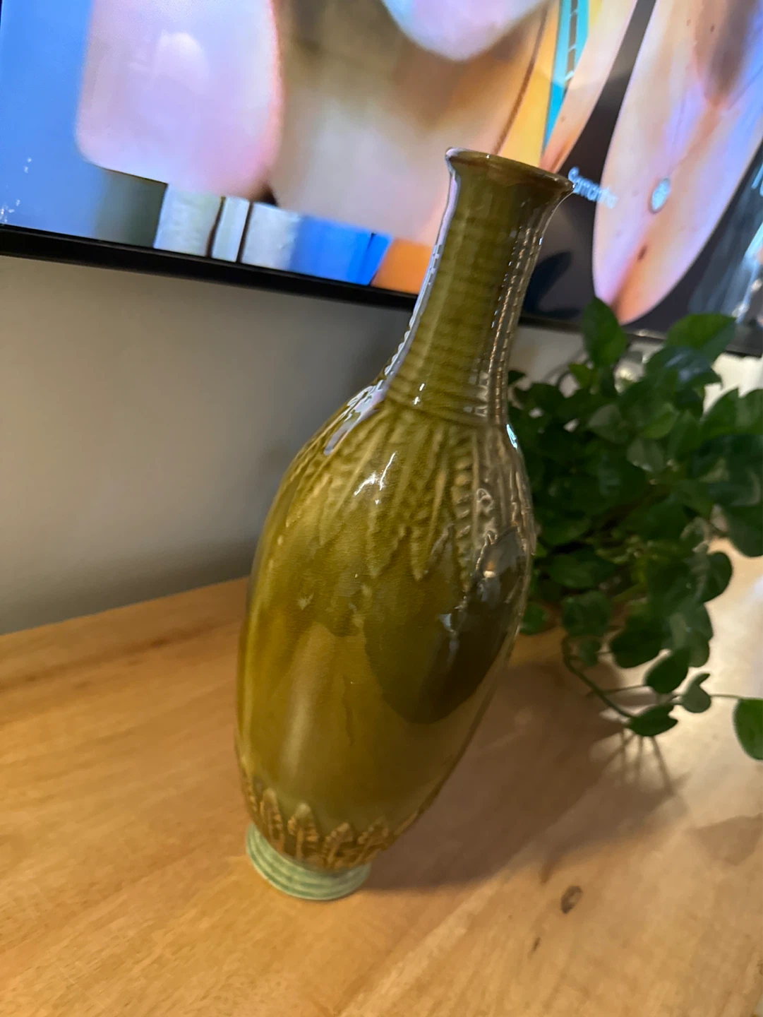 Green Ceramic Vase - photo 2