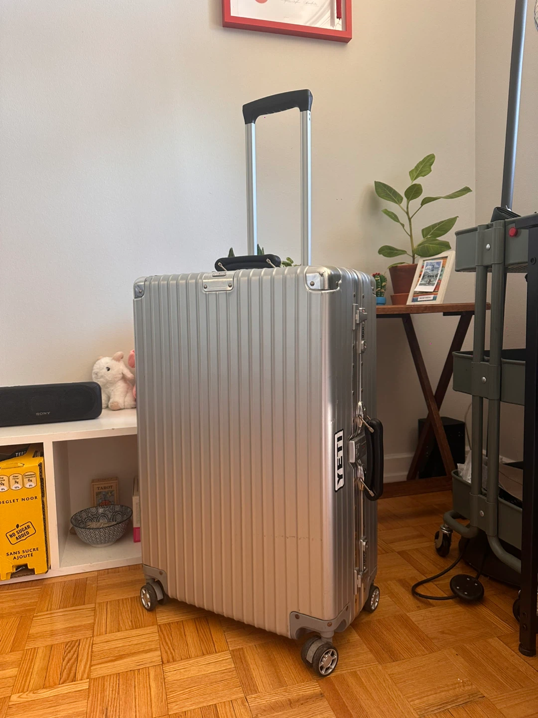 Silver Aluminum Suitcase