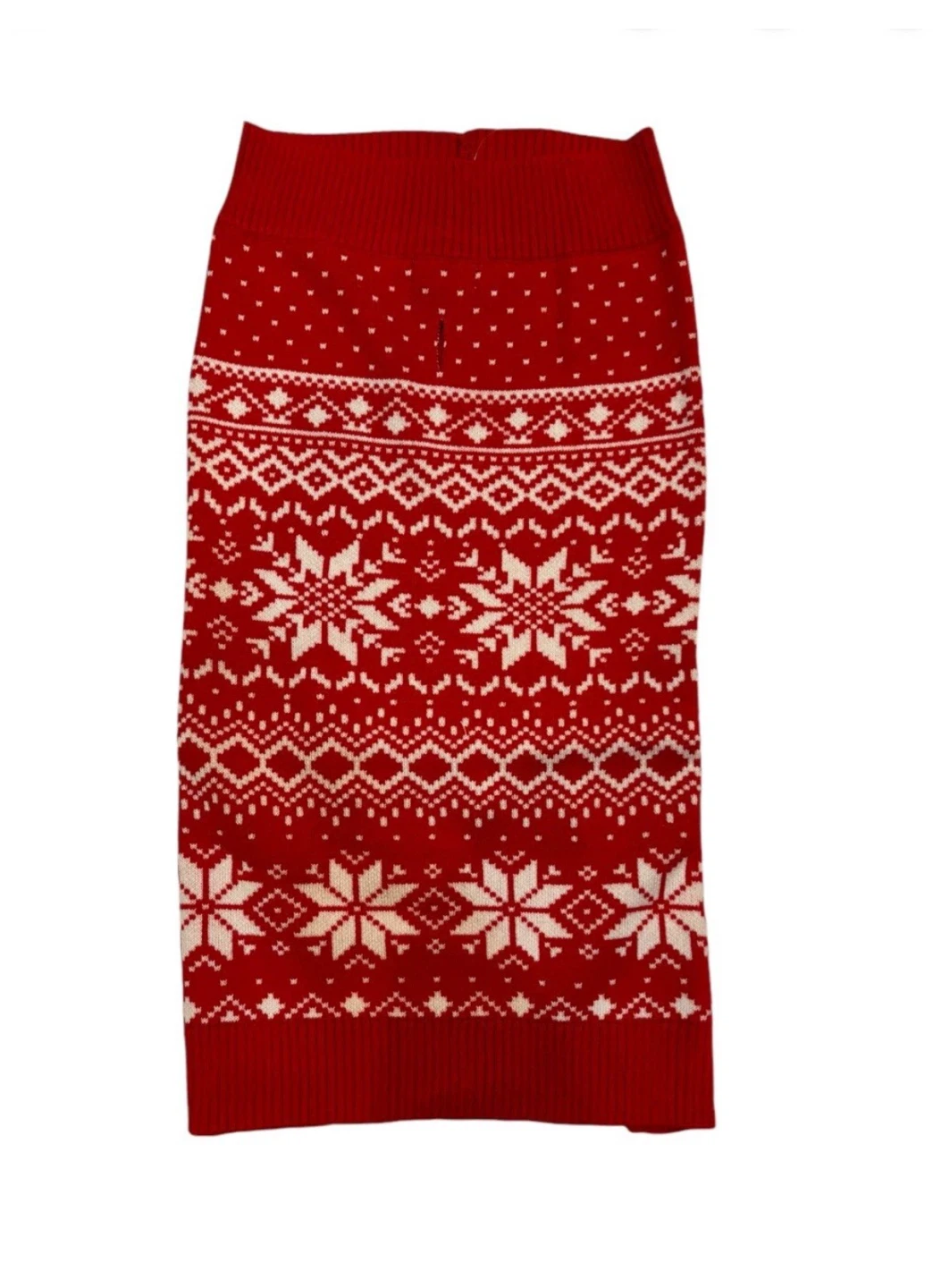 Dog Sweater Size LARGE Red Fall Winter Knit Pet Clothes NEW