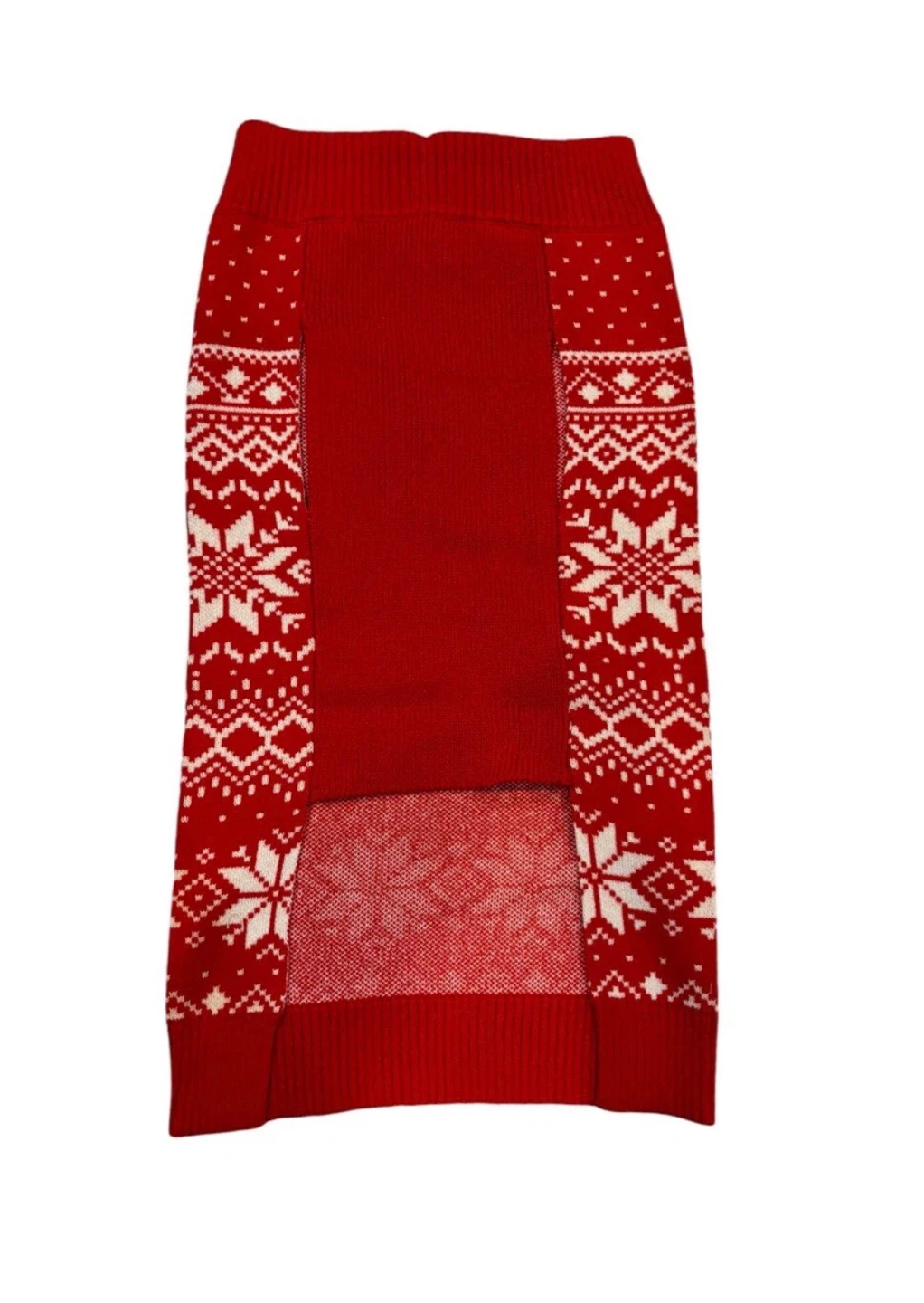 Dog Sweater Size LARGE Red Fall Winter Knit Pet Clothes NEW - photo 2