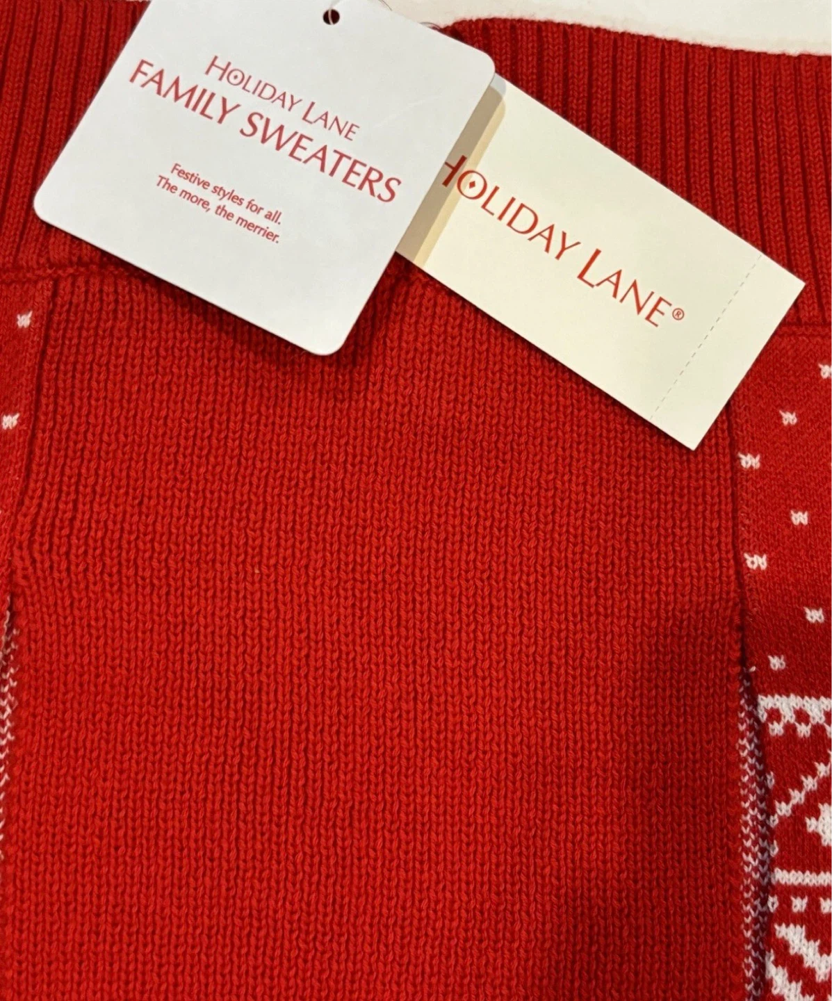 Dog Sweater Size LARGE Red Fall Winter Knit Pet Clothes NEW - photo 5