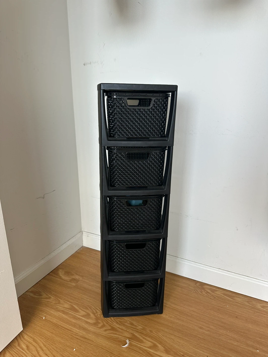 Black 5-Drawer Storage Unit