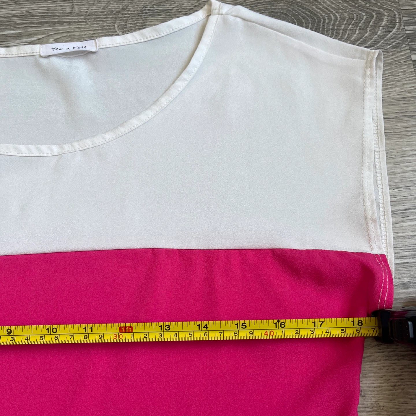Tea & Rose Colour Block Top, Size S - photo 5